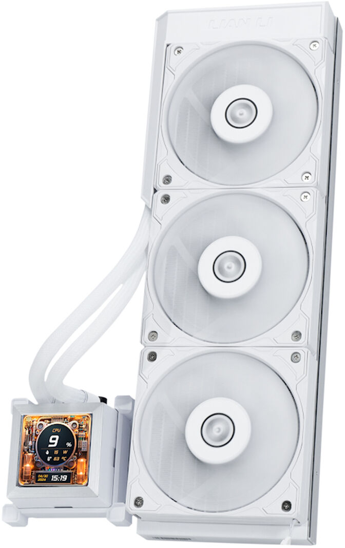 Water Cooler CPU AIO Lian Li HydroShift LCD 360S Branco - 360mm image number 1