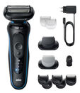 M&aacute;quina de Barbear Braun Series 5 52-B1650s Preto/Azul image number null