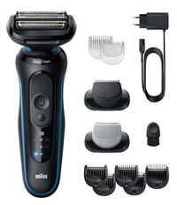 M&aacute;quina de Barbear Braun Series 5 52-B1650s Preto/Azul