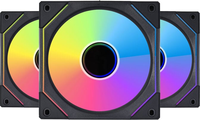 Ventoinha Lian Li UNI FAN SL120 Infinity RGB PWM Preto 120mm (Pack 3) image number 0