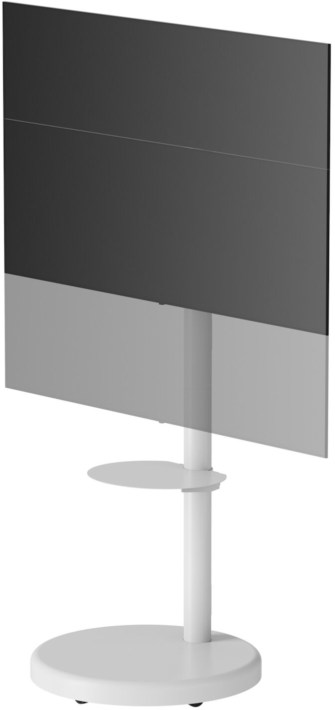 Suporte M&oacute;vel de Ch&atilde;o Ewent EW1550 Heavy-Duty Mobile TV Floor Stand 37" - 86" Branco image number 5