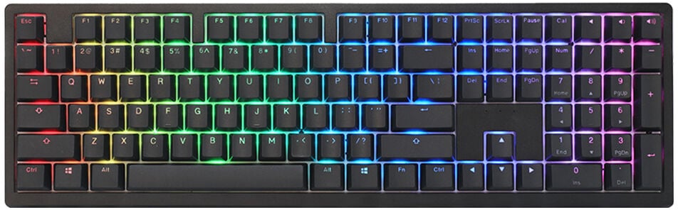 Teclado Mec&aacute;nico Ducky Zero 6108 100% Classic Black RGB Wireless MX2A-Red (ES)