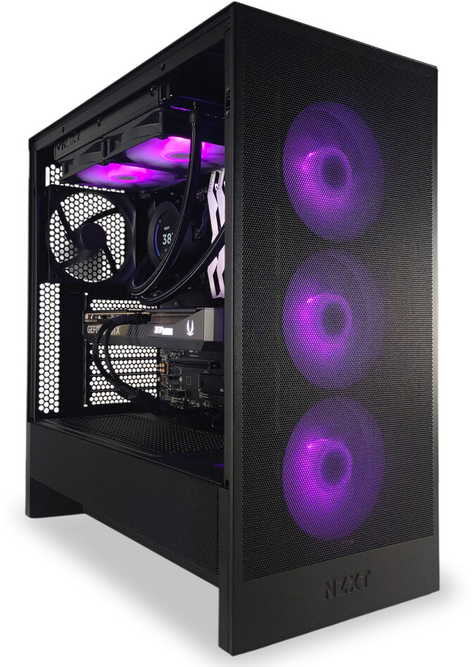 Computador King Mod Gamer-PC NZXT Ryzen 5 9600X 32GB DDR5 1TB RTX 5070 WiFi W11 image number 1