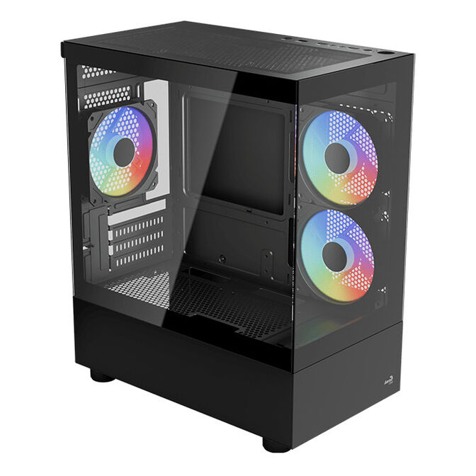 Caixa Micro-ATX Aerocool Viewport Mini Vidro Temperado Preto image number 0