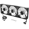 Ventoinha Corsair iCUE Link RS360 II Unified Frame Pretas ARGB PWM Tripla Vento&iacute;nha 120mm (360mm) image number null