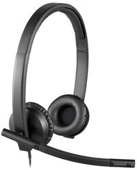Headset Logitech H570e Stereo USB Preto