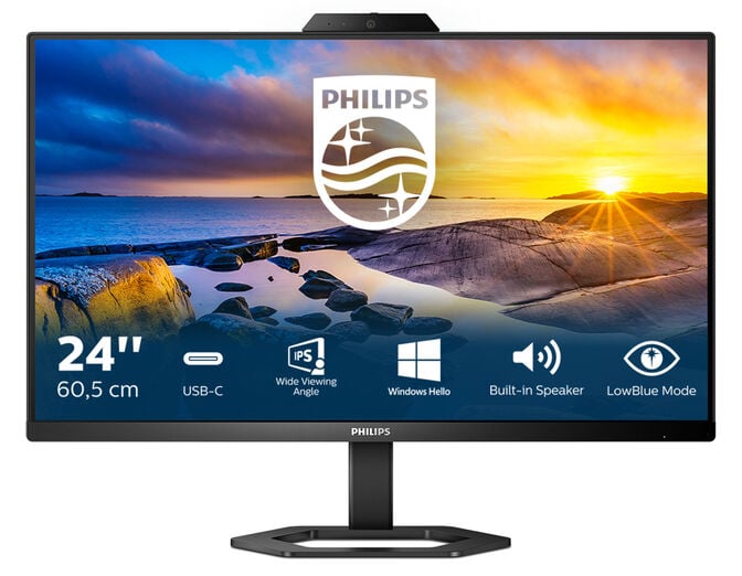 Monitor Philips 23.8" 24E1N5300HE IPS FHD 75Hz USB-C c/Webcam image number 0