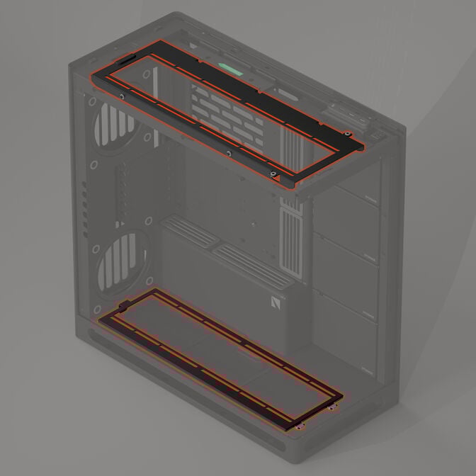 Estrutura para Montagem de Radiador 360mm - HAVN HS 420 Preto image number 3