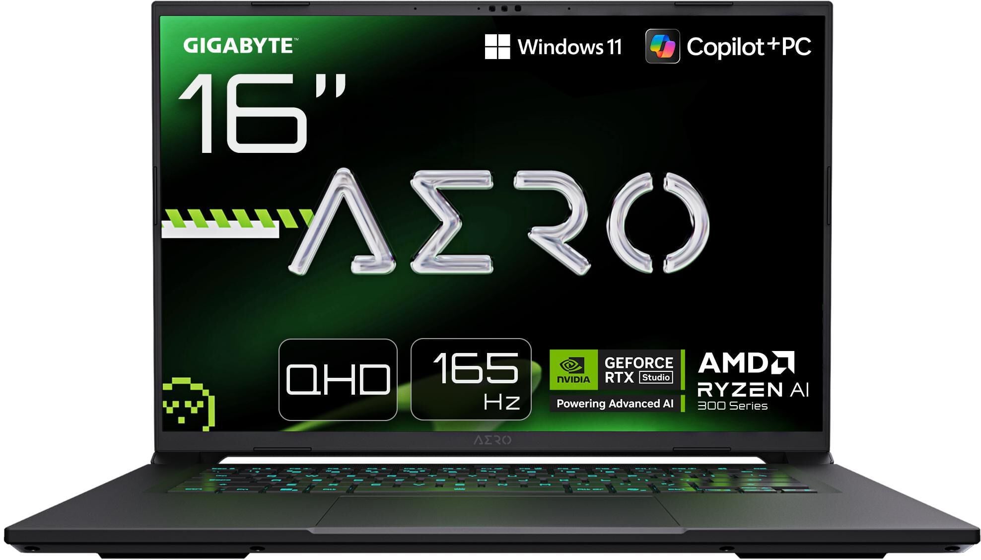 Port&aacute;til Gigabyte AERO X16 2WHA3PTC64AH 16" Ryzen AI 9 HX 370 32GB DDR5 1TB RTX 5070 QHD+ 165Hz W11