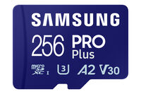 Cart&atilde;o Samsung PRO Plus MicroSDXC UHS-I C10 U3 V30 256GB A2 + Adaptador SD