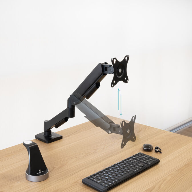 Suporte de Mesa Tooq  Tilt e Girat&oacute;rio 17" a 32" Preto image number 5