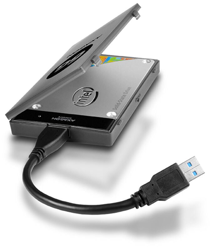 Adaptador AXAGON ADSA-1S6 SLIMPort6, USB 3.0, 2,5" SSD/HDD, SATA 6G - Caixa Inclu&iacute;da image number 4