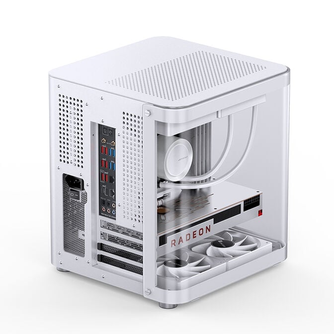 Caixa Micro-ATX Jonsbo TK-1 2.0 Vidro Temperado Branco image number 8