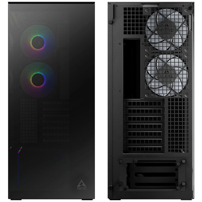 Caixa E-ATX Arctic Xtender ARGB Vidro Temperado Preto image number 3