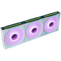 Ventoinha Lian Li UNI FAN SL120 Infinity FLEX Wireless Reverse Blade Branco 120mm (Pack 3)