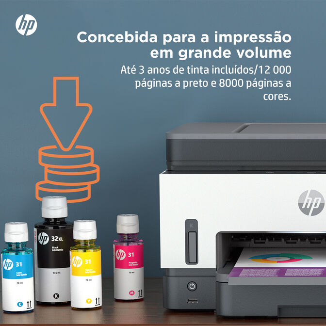 Impressora Multifun&ccedil;&otilde;es a Jato de Tinta HP Smart Tank 7605 All-in-One WiFi image number 7