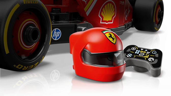 LEGO Speed Champions: Carro de Corrida Ferrari SF-24 F1, 275 Pe&ccedil;as (77242) image number 3