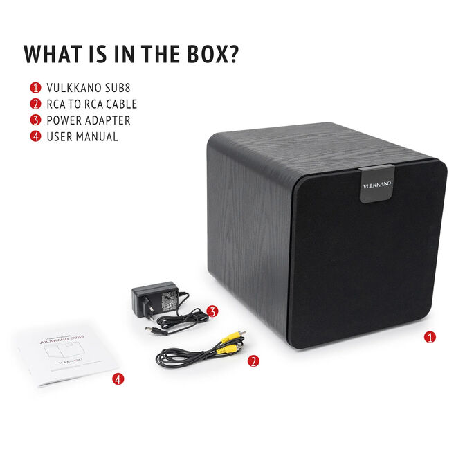 Subwoofer Vulkkano SUB 8 80W Preto image number 9