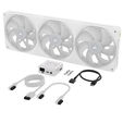 Ventoinha Corsair iCUE Link LX360 RGB PWM Branca 120mm (Pack 3) image number null