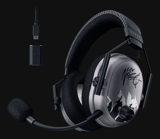 Headset Razer BlackShark V3 Pro Wireless/Bluetooth Preto NiKo Ed. image number 1