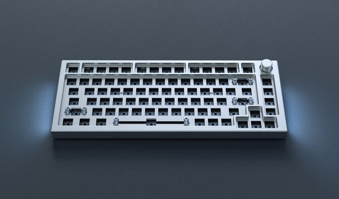 Barebone Glorious GMMK Pro 75% White Ice image number 2