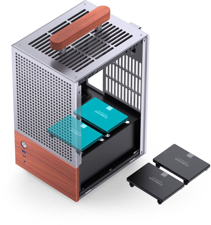 Caixa Mini-ITX Jonsbo T6 Cinzenta image number 13