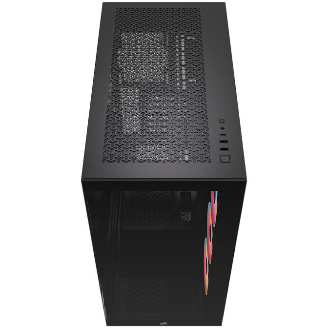 Caixa E-ATX Corsair 3500X LXR Link RGB Preto Vidro Temperado image number 3