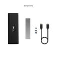 Caixa SSD Tooq TQE-2231B M.2 NVMe PCIe USB3.1 Gen 2 Preto image number null