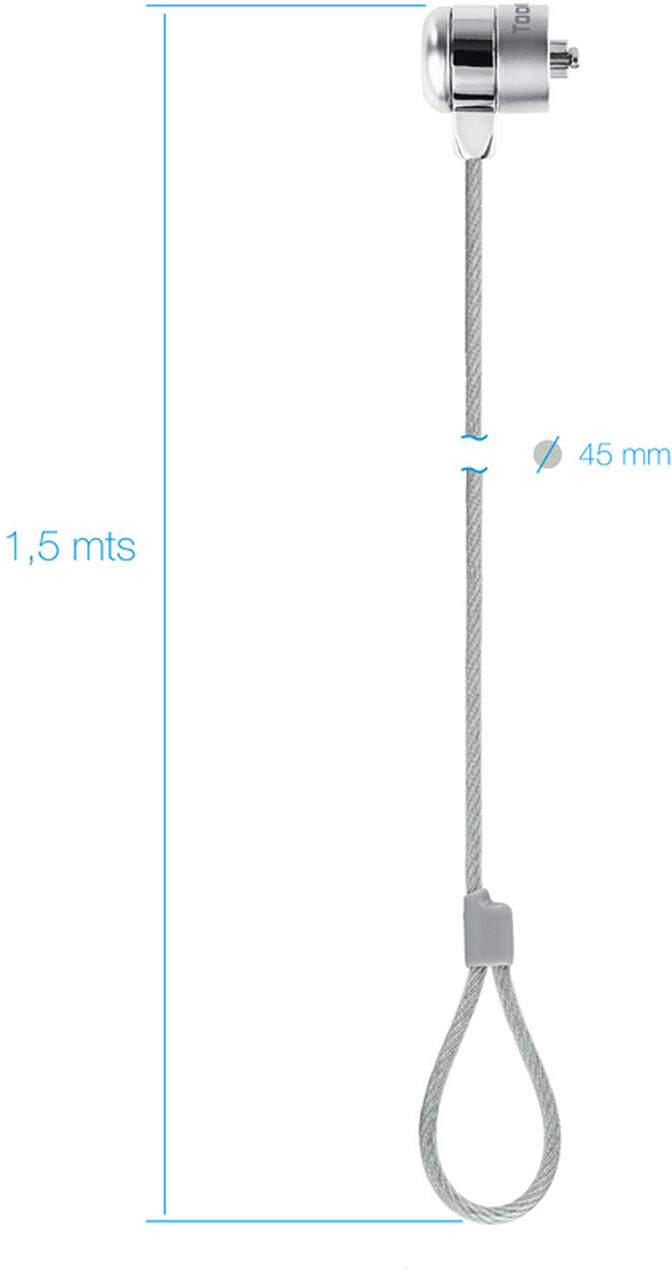 Cadeado Tooq Anti-Roubo c/Chave 1.50 metro image number 2