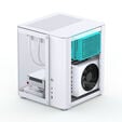 Caixa Micro-ATX Jonsbo TK-1 2.0 Vidro Temperado Branco image number null
