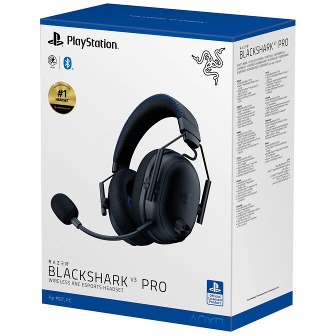 Headset Razer BlackShark V3 Pro para PlayStation Wireless/Bluetooth Preto image number 9