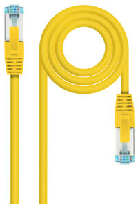 Cabo de Rede Nanocable RJ45 LSZH CAT.7 600MHZ SFTP AWG26 30 CM Amarelo
