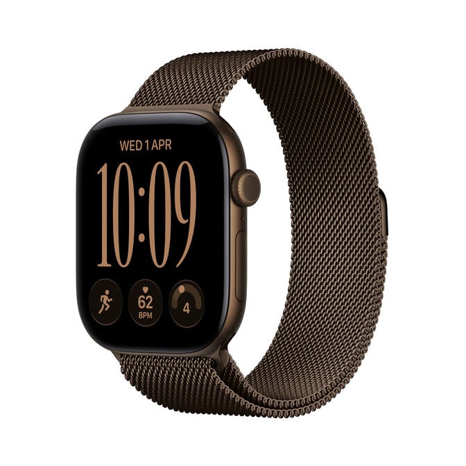 Smartwatch Apple Watch Series 12 GPS + Cellular 46mm Dark Bronze Aluminium Case with Dark Bronze Milanese Loop - M/L image number 0
