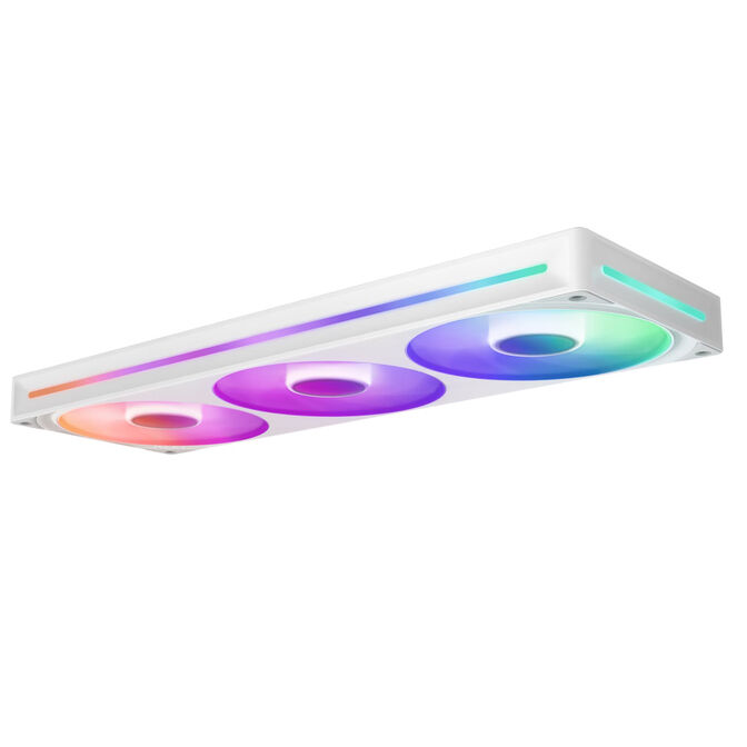 Ventoinha NZXT F360 RGB Core Single-Frame Brancas - Tripla Ventoinha 120mm ( 360mm ) image number 2