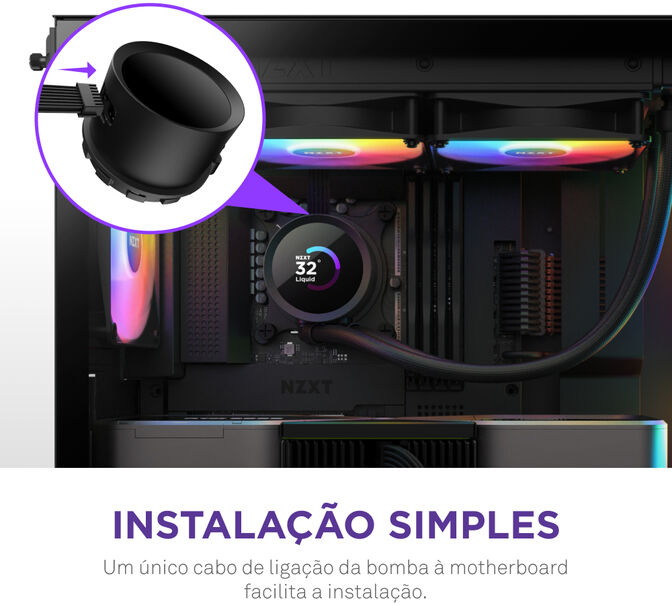 Water Cooler CPU NZXT Kraken 280 RGB Preto image number 8