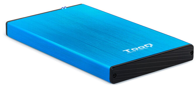 Caixa HDD Tooq 2.5" SATA (9,5mm) USB 3.0/3.1 Gen 1 Azul Metalizado image number 0
