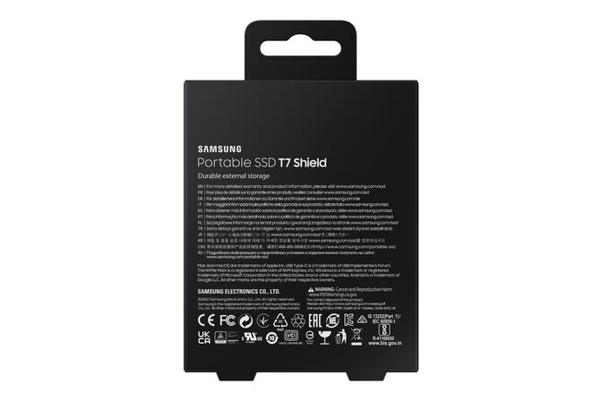 SSD Externo Samsung T7 Shield 4TB USB3.2 Gen2 Preto (1050/1000MB/s) image number 8