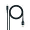 Cabo Lightning Nanocable Lightning/M > USB A/M Coiled 1M Preto