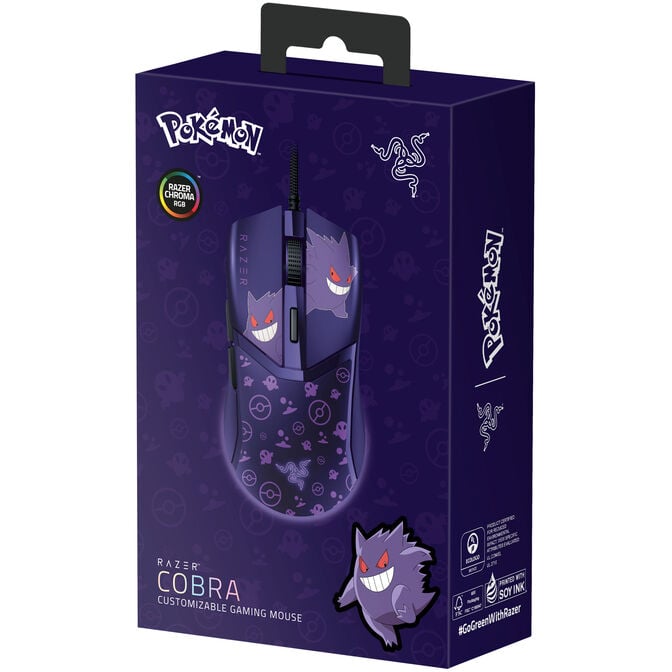 Rato Razer Cobra Pok&eacute;mon Gengar Ed. 8500DPI Preto image number 4