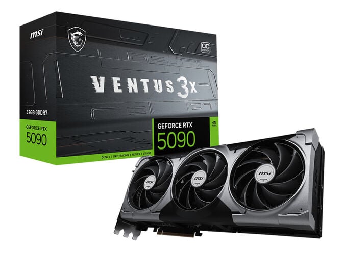Gr&aacute;fica MSI GeForce&reg; RTX 5090 VENTUS 3X OC 32GB GDDR7 DLSS4 Bonus