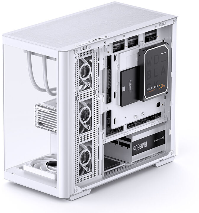 Caixa Micro-ATX Jonsbo D300 Vidro Temperado Branco image number 8