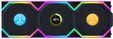 Ventoinha Lian Li UNI FAN SL120 LCD Wireless RGB Reverse Blade PWM Preto 120mm (Pack 3) image number null