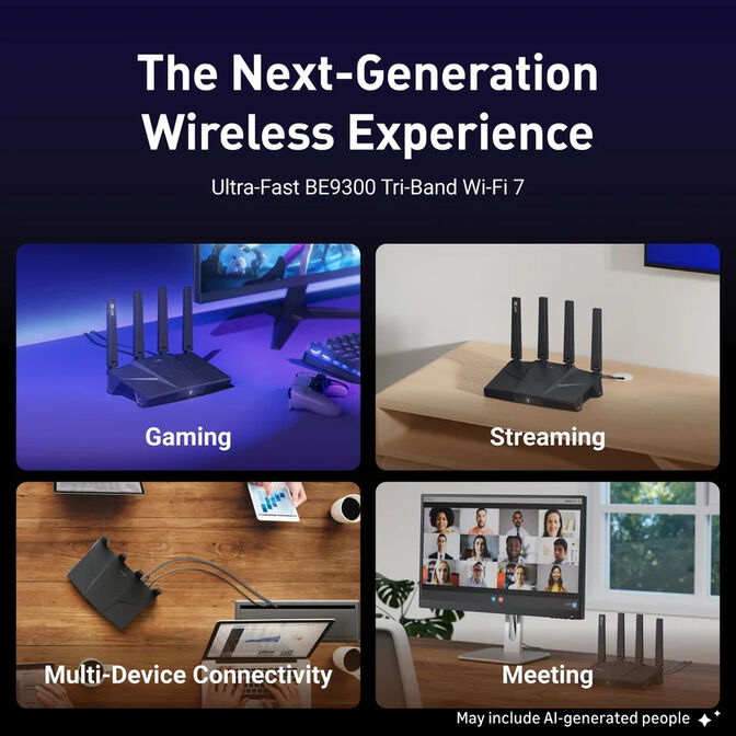 Router GL.iNet GL-BE9300 Flint 3 Wireless Wi-Fi 7 Tri Band image number 9