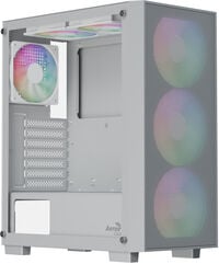 Caixa ATX Aerocool B509A Flow ARGB Vidro Temperado Branco