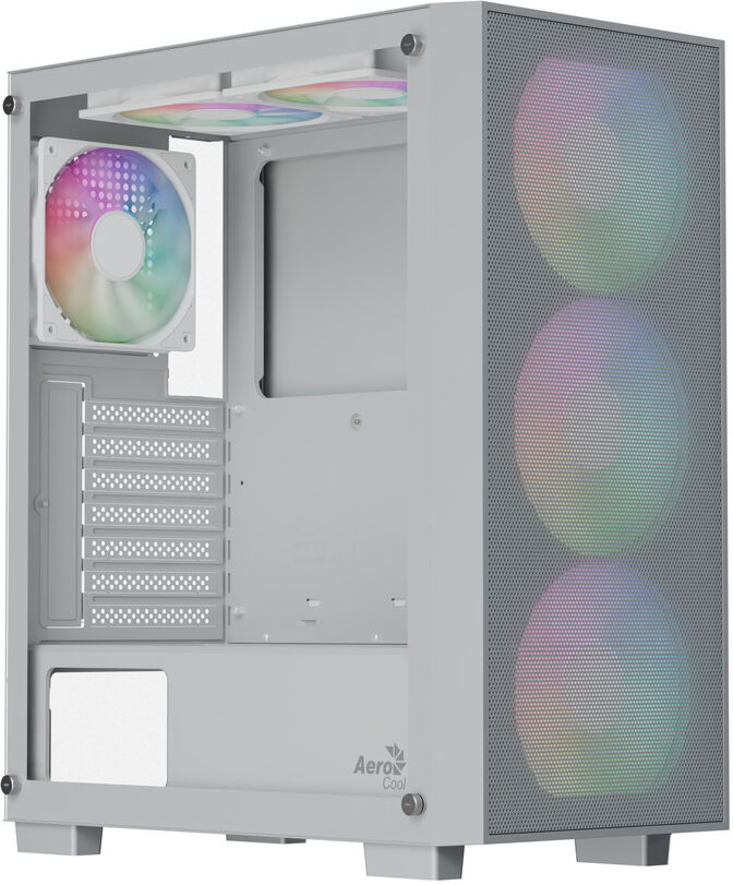 Caixa ATX Aerocool B509A Flow ARGB Vidro Temperado Branco image number 0