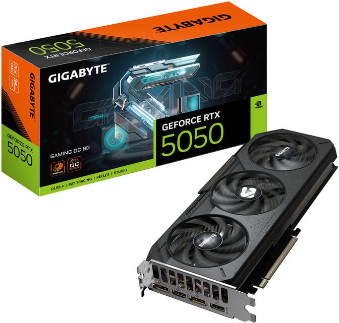 Gr&aacute;fica Gigabyte GeForce&reg; RTX 5050 Gaming OC 8GB GDDR6 DLSS4 image number 1