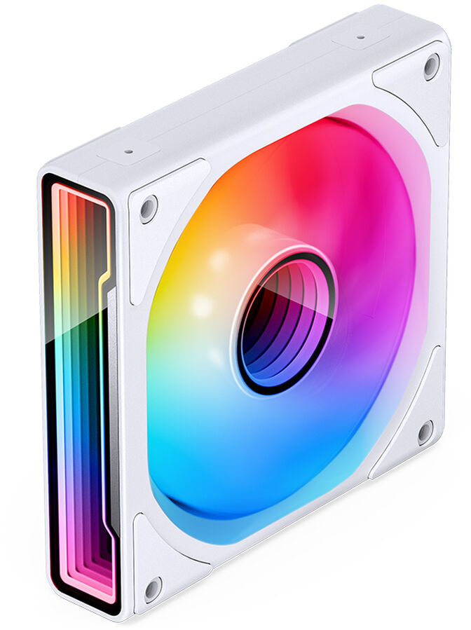 Ventoinha Jonsbo ZK-120WR ARGB Reversed PWM Branco - 120mm (3PACK) image number 2