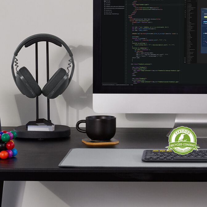 Headset Logitech ZONE Vibe 100 Bluetooth Preto image number 7