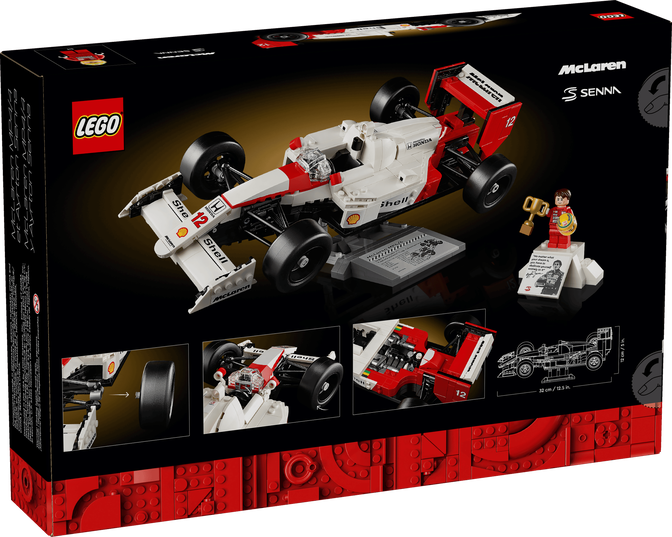 LEGO Icons: McLaren MP4/4 e Ayrton Senna V29, 693 Pe&ccedil;as (10330) image number 1