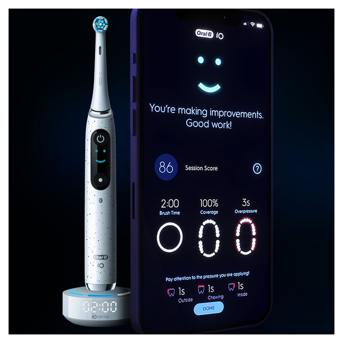 Escova de Dentes El&eacute;trica Oral-B iO Series 10 Stardust White image number 8